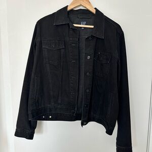 GAP black jeans jacket XL
